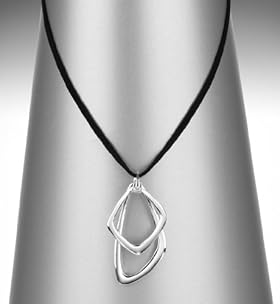 Silver Plated Geometric Pendant Necklace