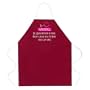 Attitude Apron Consumption of Wine Apron, Burgundy, One Size Fits Most