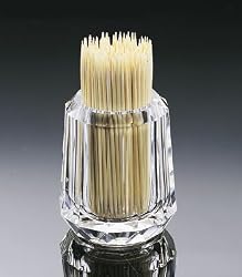 Faceted Acrylic Toothpick Holder