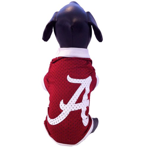 NCAA Alabama Crimson Tide Athletic Mesh Dog Jersey (Team Color, Tiny)