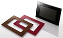 Sony DPF-E72 Digitaler Bilderrahmen (17,8 cm (7 Zoll) Display, 128 MB interner Speicher, Steckplatz für MS, SD, CF, xD) inkl. Wechselrahmen in schwarz, braun, rot