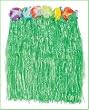 LUAU - 6 kids FLOWERED GREEN HULA skirts