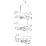 Aquatico Flat-Base 3 Tier Shower Caddy, Chrome by AQUATICO