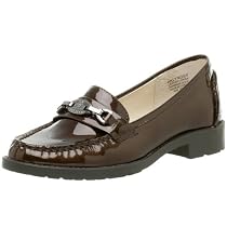 AK Anne Klein Women's Lyndsy Loafer,Bronze Patent,7.5 M