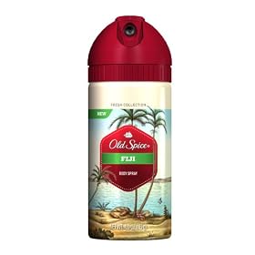 Old Spice Fresh Collection Body Spray, Fiji Scent, 4-Fluid Ounces (Pack of 3)