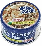 チャオ まぐろ白身&名古屋コーチン ささみ入り 85g/