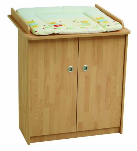 roba 6471 - Wickelkommode, Dekor Stabbuche, 2 durchgehende T&uuml;ren, 1 Einlegeboden, mit Sockel