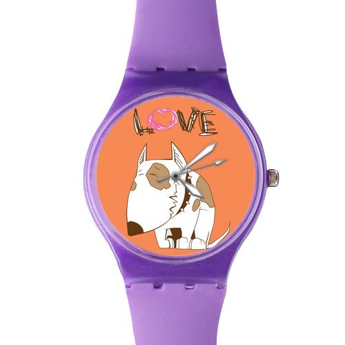 Fashion Watches Custom Funny Dog With Love classic photo watch