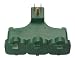 Coleman Cable 3 Outlet Outdoor Adapter with Right Angle Plug #9910-05