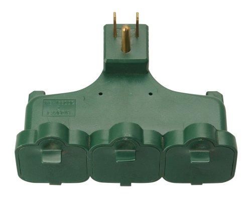 Tools: Coleman Cable 3 Outlet Outdoor Adapter with Right Angle Plug #9910 05
