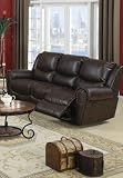 RECLINER SOFA IN DARK CHOCOLATE BY POUNDEX