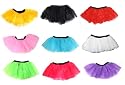 Neon Hen Fancy Dress Party UV Flo Tutu Skirt Women UK Sizes Available (6 to 10) - 10 Colours Available