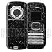 LG VX9900 enV vinyl skins w/keypad - BLACK SPARKLE