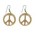 Acrylic Peace Sign Earrings