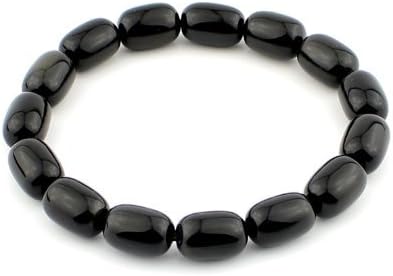 O-stone Obsidian Jujube of Energy Bracelet 8mm Grounding Stone Protection Amulet