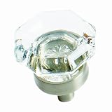 Amerock BP55266-CG10 Traditional Classics 1-inch Clear Glass Knob with Satin Nickel Base