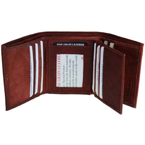 100% Genuine Leather Tri-fold Mens Wallet BD #1107CF