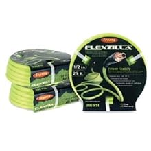 Legacy Manufacturing HFZ1225YW3 Flexzilla 1/2" x 25' ZillaGreen Air Hose with 3/8" MNPT ends and Bend Restrictors