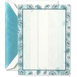 Turquoise Paisley Printable Invitations