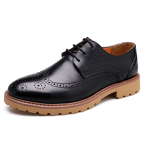 Alexis Leroy New Arrival Men's Classic Casual Brogue Pointed Lace Oxfords Shoes