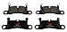 TRW Automotive TPC1453 Disc Brake Pad Set for Porsche Cayenne: 2011-2018 and other applications Rear, black