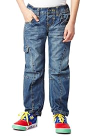Pure Cotton Adjustable Waist Denim Jeans