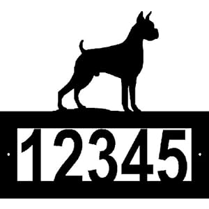 Custom Steel Boxer Address Sign