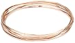 gorjana G High Shine Finish Rose Gold Bangle