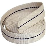 Oil Lamp Mate 3/4" Inch Flat Cotton Oil Lantern or Oil Lamp Wick with Purple Stitch. 6 Foot Roll