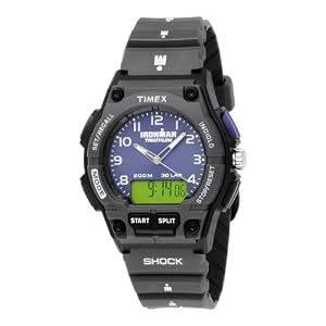 T5K398 Timex Ironman 30-Lap Shock Combo Black Case and Resin Strap Sports Men's Watch