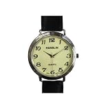 Big Jumbo Night Glow Face Leatherband Watch