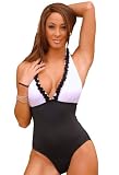 Black and White Affair 1 Piece Swimsuit