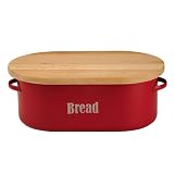 Typhoon 39056 Red Bread Board with Lid
