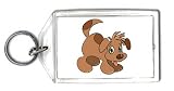 Keychain with cute, brown, pet, adorable, animal, dog, canine