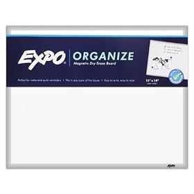 Expo Aluminum Framed Magnetic Dry Erase Board 11" X 14": Office Products