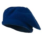 Stone Wool Beret - Blue W08S69C