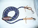 Weaver poly roping barrel reins purple green black tack