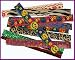 12 assorted slap bracelets