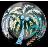 Party Palms Design - Hand Painted - Platter/Serving Plate - 13 inch diameter