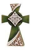 41doHiscuNL. SL160  7 Woodcut Green Irish Blessings Celtic Cross Figure