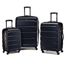 Samsonite Luggage Omni PC Hardside 3-Piece Nested Luggage Set (One Size, Navy)
