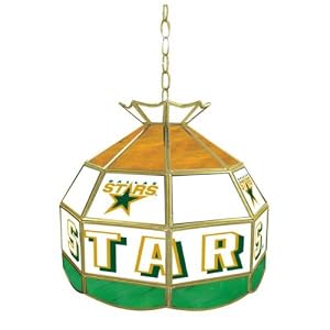 Trademark NHL Dallas Stars stained glass Tiffany lamp - 16-inch diameter