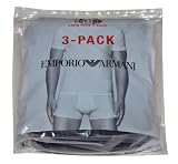 Emporio Armani Men's 3 Pack Cotton Crew Neck Tee, Black, Small