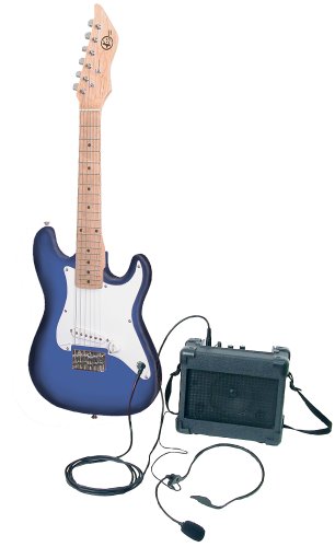 MusicalInstruments: Student Mini Electric Guitar Package  BLUE  Plus a FREE 
