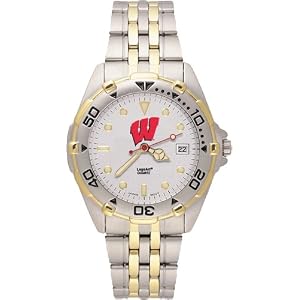 Buy Wisconsin Badgers Mens All Star Watch Stainless Steel Bracelet