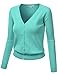 J.TOMSON Womens V-Neck Long Sleeve Cardigan
