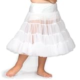 I.C. Collections White Bouffant Half Slip Petticoat - Tea Length
