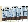 Blue and Brown Geo Window Valance by JoJo Designs