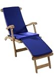 Steamer Cushion 2"hx19"w Blue Sunbrella