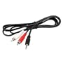 1.5m TRS to RCA Stereo Audio Cable - 3.5mm to L/R